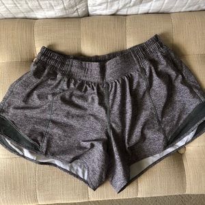 Lululemon gray running shorts in great condition